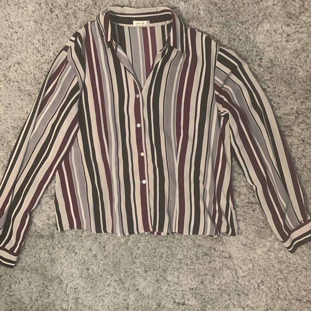 💚VINTAGE Stripped Button Down💚